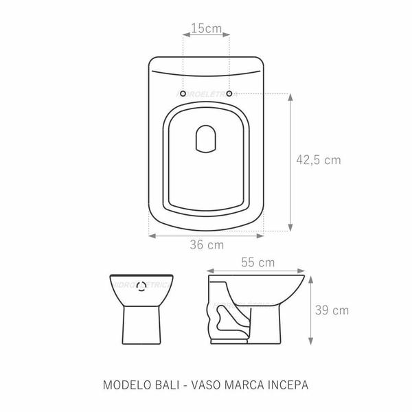 Imagem de Assento Laqueado Bali Biscuit Bege Tampa Para Vaso Incepa