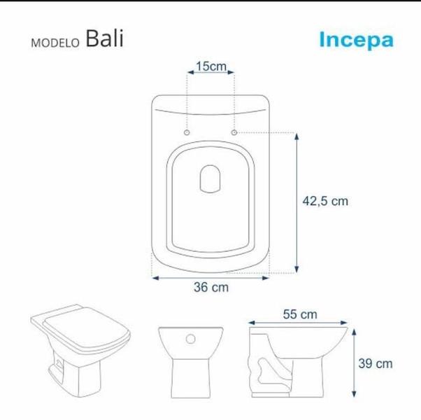 Imagem de Assento Laqueado Bali Cinza Platina 42,5X36Cm