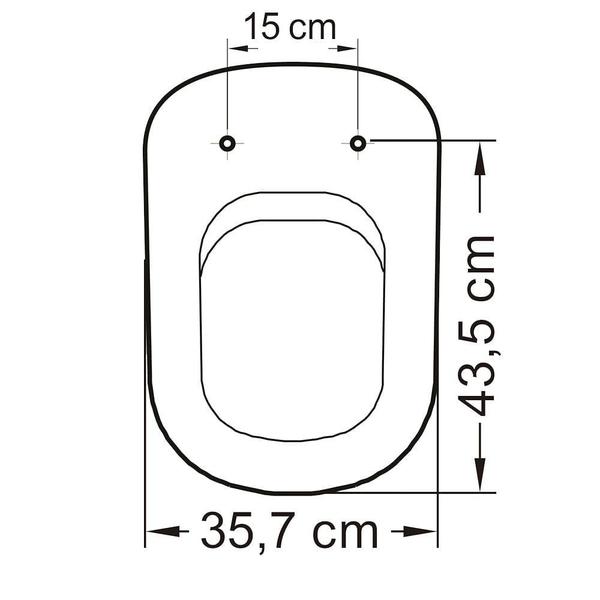 Imagem de Assento lorenzetti square creme soft close pp tupan