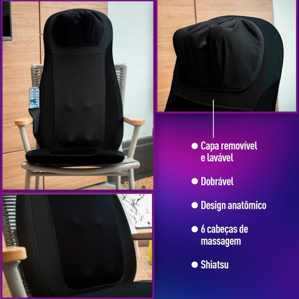 Imagem de Assento Massageador Neck & Back Shiatsu Seat Plus