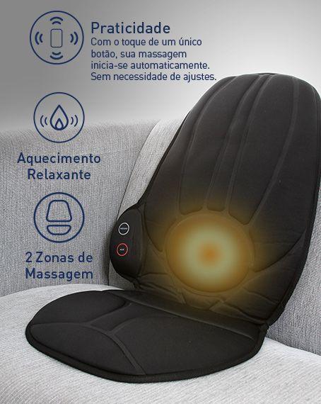 Imagem de Assento Massageador Relaxor com Aquecimento e Vibração