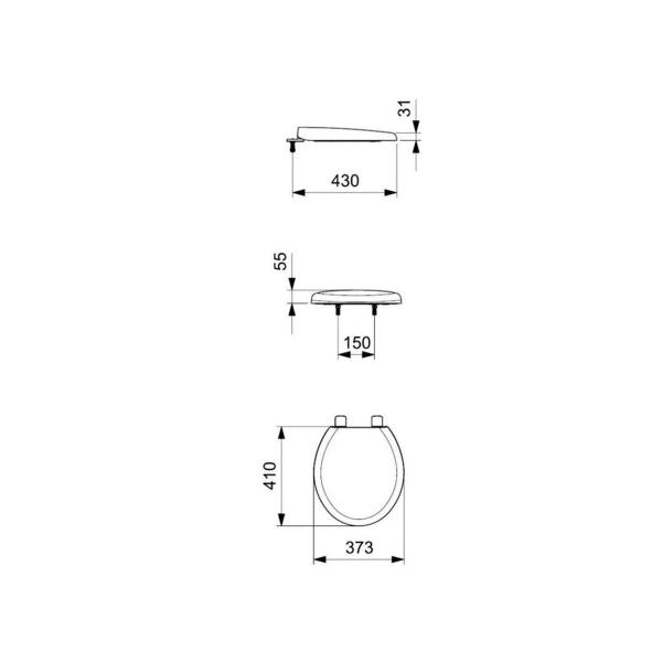 Imagem de Assento Original Polipropileno Universal Branco - Celite