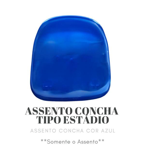 Imagem de Assento para cadeira concha azul pp7 (somente o assento)