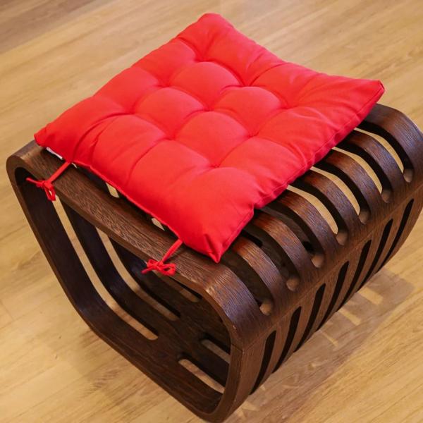 Imagem de Assento Para Cadeira Futton Maio C/Fitas Para Amarrar Em Bancos Banquetas Cadeiras Pallets Sofá 40x40cm Futon Com Diversos Modelos