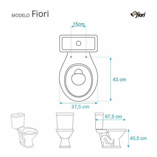 Imagem de Assento para Vaso Sanitário Fiori Fiori Branco em Resina