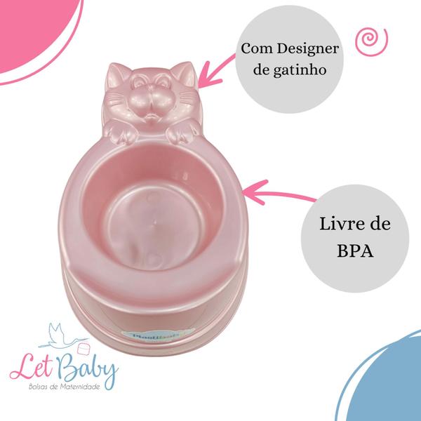 Imagem de Assento penico troninho para bebêinfantil plastibaby - azul e rosa