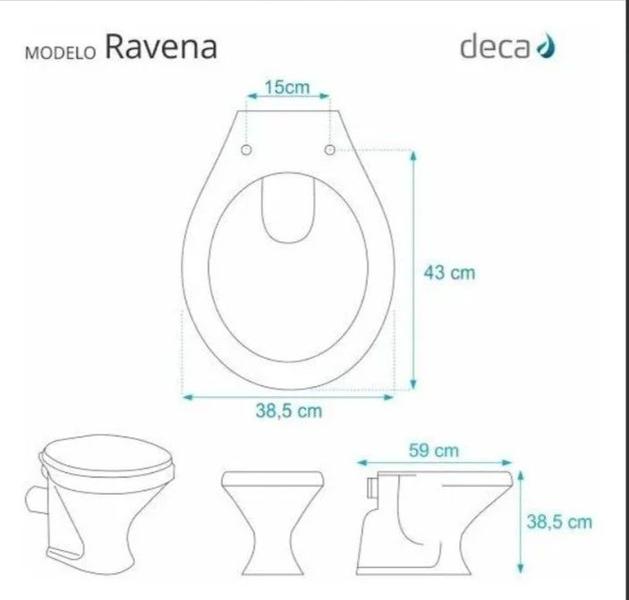 Imagem de Assento Plástico Com Microban Izy/ravena Ap.01.17