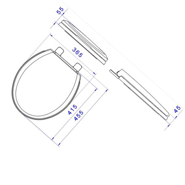 Imagem de Assento Plastico Slow Close Izy/Ravena/Studio Deca AP.165.17