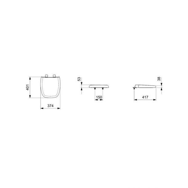 Assento Polipropileno Fit Plus Soft Close Branco - Celite Imagem de Assento Polipropileno Fit Plus Soft Close Branco - Celite