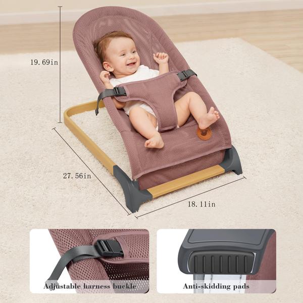 Imagem de Assento portátil Baby Bouncer ANGELBLISS com vibrações naturais