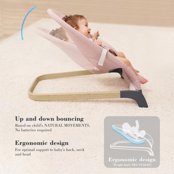 Imagem de Assento portátil Baby Bouncer ANGELBLISS com vibrações naturais