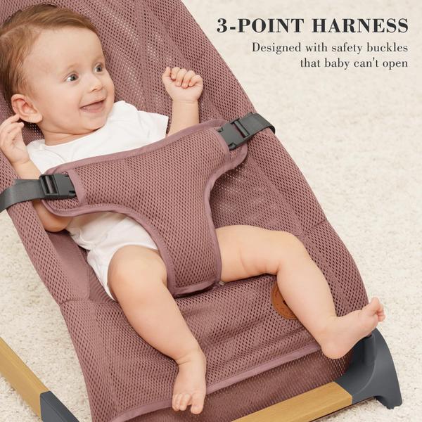 Imagem de Assento portátil Baby Bouncer ANGELBLISS com vibrações naturais