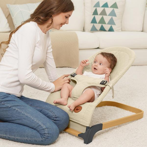 Imagem de Assento portátil Baby Bouncer ANGELBLISS com vibrações naturais