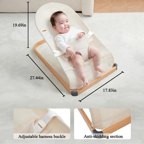 Imagem de Assento portátil Baby Bouncer ANGELOGJGT com vibrações naturais