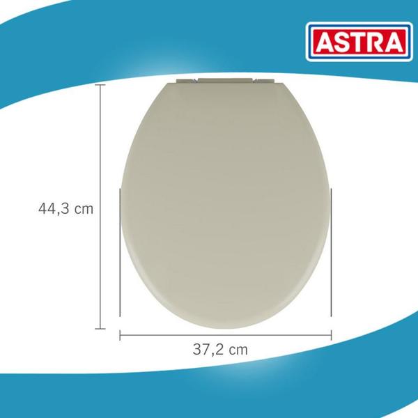 Imagem de Assento Privada Macio Almofadado Tampa Vaso Sanitário Universal Oval Diversas Cores Coloridas Astra