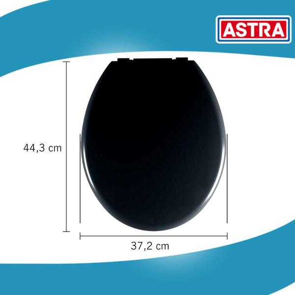 Imagem de Assento Privada Macio Almofadado Tampa Vaso Sanitário Universal Oval Diversas Cores Coloridas Astra