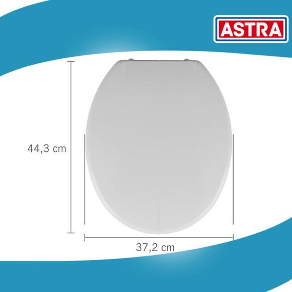 Imagem de Assento Privada Macio Almofadado Tampa Vaso Sanitário Universal Oval Diversas Cores Coloridas Astra