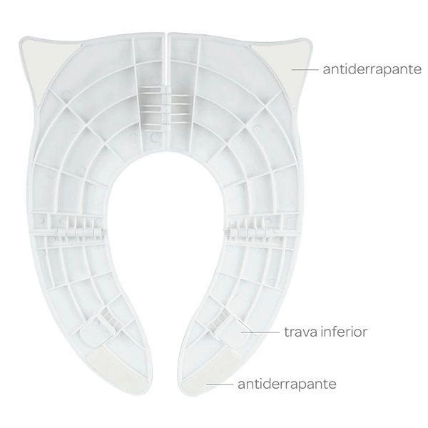 Imagem de Assento Redutor Dobravel Infantil Vaso Sanitario Banheiro Coruja