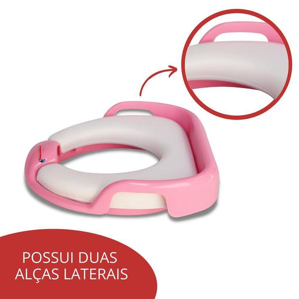 Imagem de Assento Redutor Infantil Acolchoado Importway Troninho Rosa