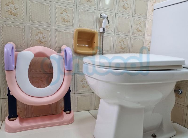 Imagem de Assento Redutor Infantil Com Escada Para Vaso Sanitário