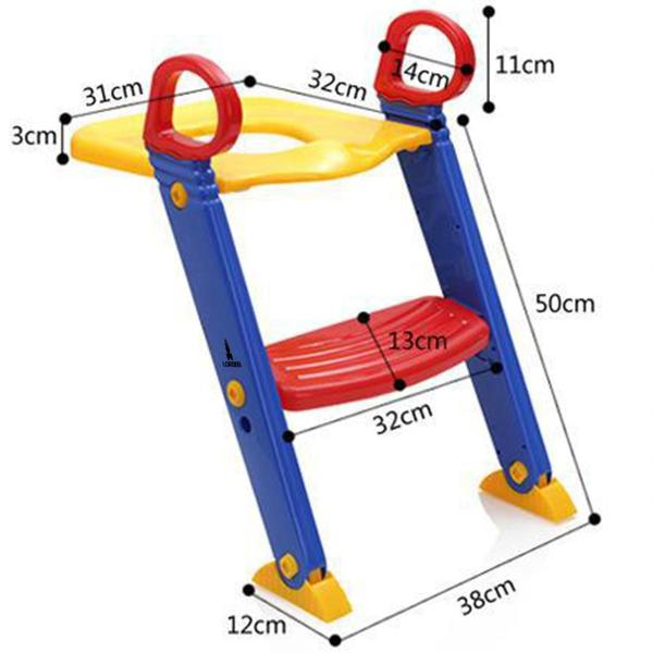 Imagem de Assento Redutor Infantil Com Escadinha Vaso Sanitário Lorben