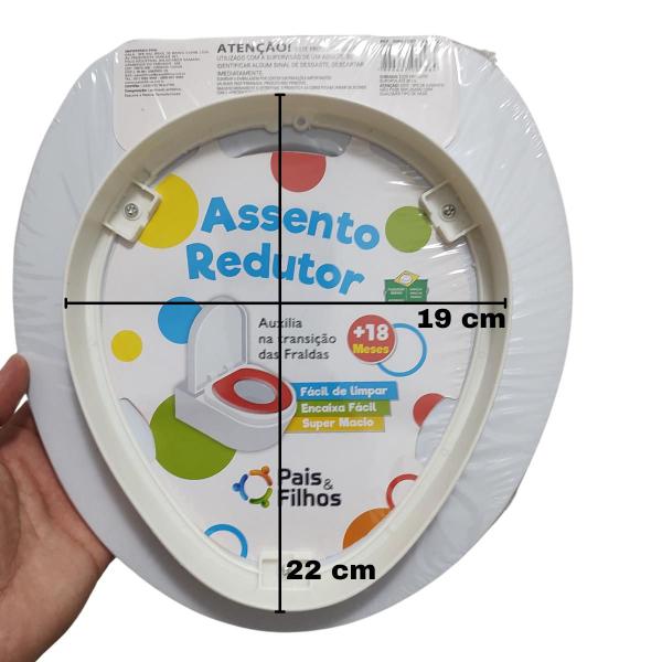 Imagem de Assento Redutor Infantil para Vaso Sanitário Troninho - MENINA  - ESTAMPAS VARIADAS