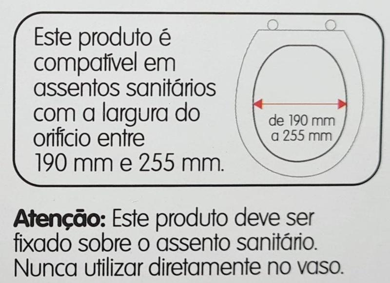 Imagem de Assento Redutor Infantil Vaso Sanitário Com Tampa - Cardoso Toys