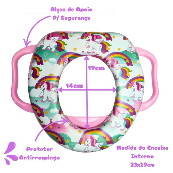 Imagem de Assento Redutor Infantil Vaso Sanitário Menino Menina Alça