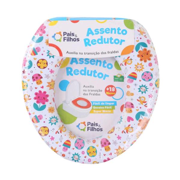 Imagem de Assento Redutor Macio Infantil Bebe Vaso Sanitario Desfralde