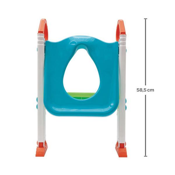 Imagem de Assento Redutor Vaso Sanitário Infantil Suporta Até 40kg Azul e Verde Buba