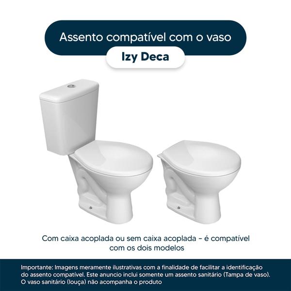 Imagem de Assento Sanitário Acrílico Izy Bege para vaso Deca