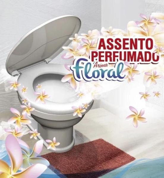 Imagem de Assento Sanitário Almofada Perfumado Oval-Tampa Branco Durin