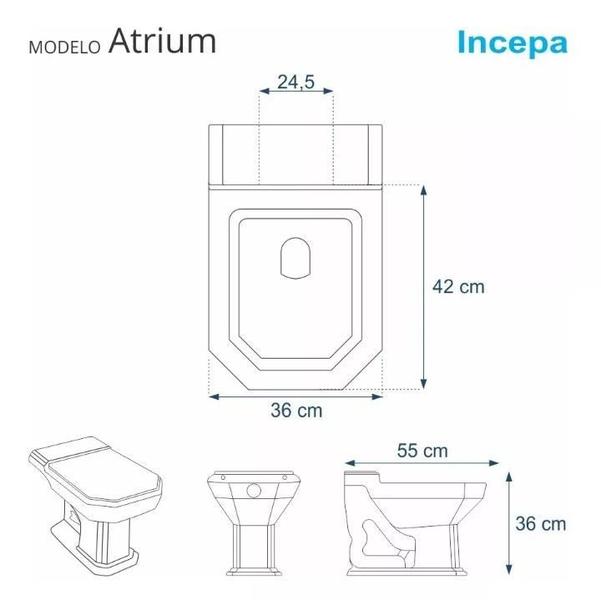 Imagem de Assento Sanitário Almofadado Atrium Bege