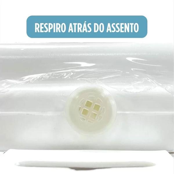 Imagem de Assento Sanitário Almofadado Banheiro Comfy Branco