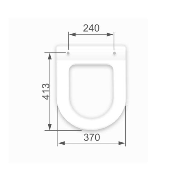 Imagem de Assento Sanitário Almofadado Calypso TCP/K Branco Astra