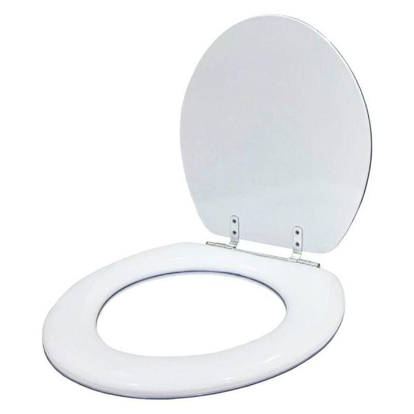 Imagem de Assento Sanitário Almofadado Convencional Oval Cor Branco