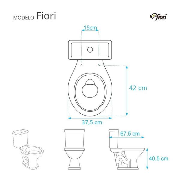 Imagem de Assento Sanitario Almofadado Fiori Branco Para Vaso Fiori