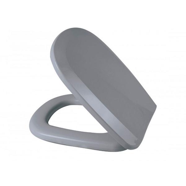 Assento sanitário almofadado multi cinza conv. polietileno - Metasul Imagem de Assento sanitário almofadado multi cinza conv. polietileno