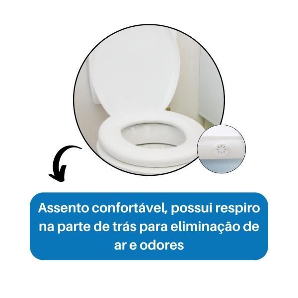 Imagem de Assento Sanitário Almofadado Oval Astra TPK/AS