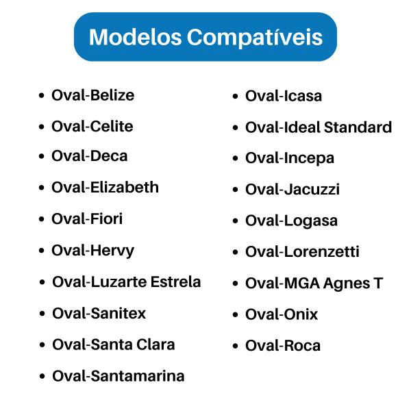 Imagem de Assento Sanitário Almofadado Oval Astra TPK/AS