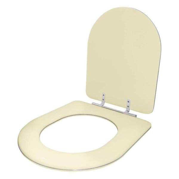 Imagem de Assento Sanitário Almofadado Oxford Creme (Bege) para vaso Deca