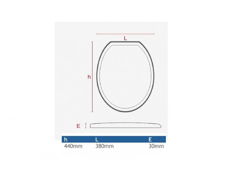 Imagem de Assento Sanitário Almofadado Plastilit Oval Branco