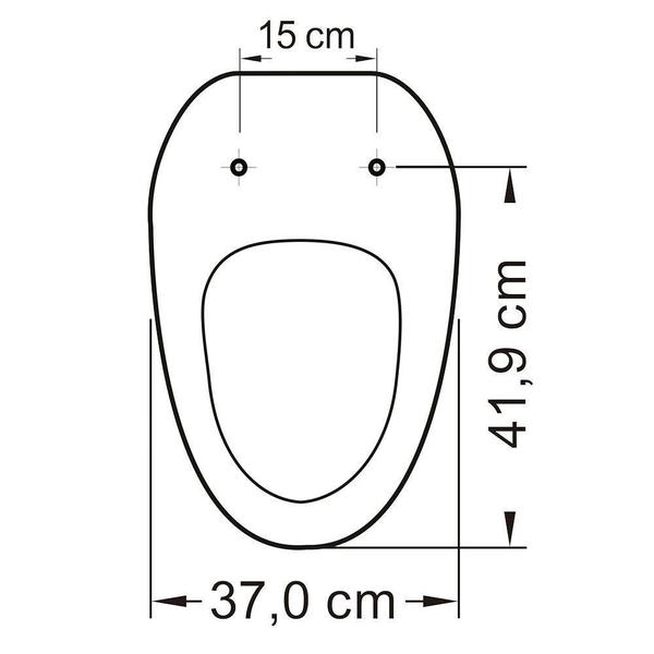 Imagem de Assento Sanitário Aloha Termofixo Pergamon para vaso Celite TUPAN