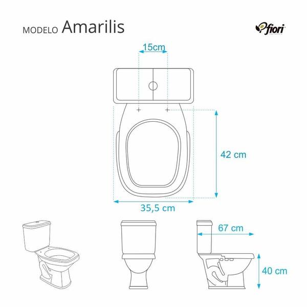 Imagem de Assento Sanitario Amarilis Branco para Vaso Fiori