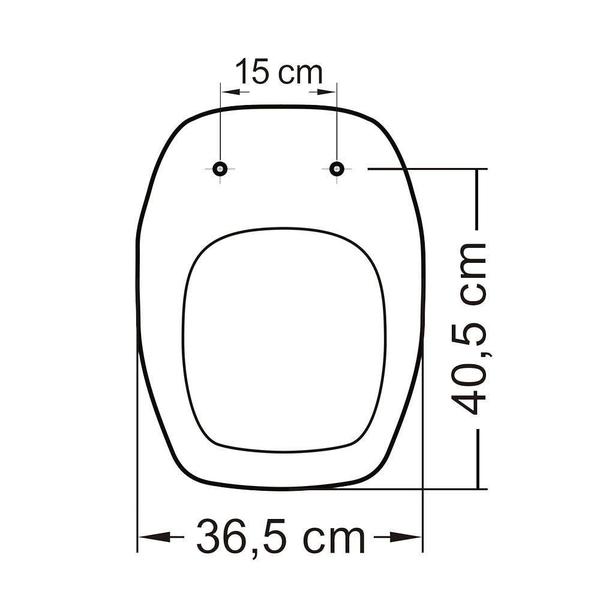 Imagem de Assento Sanitário Arcus Quadra Termofixo Slow Close Branco para vaso Eternit - TUPAN