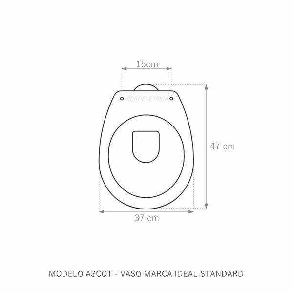 Imagem de Assento Sanitário Ascot Branco (Neve) Tampa para Vaso Ideal Standard em Madeira Laqueada