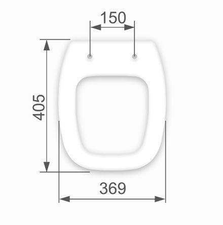 Imagem de Assento Sanitário Avant Plus Polipropileno Branco para vaso para vaso Incepa - TUPAN