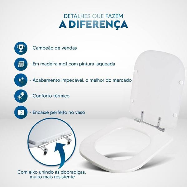 Imagem de Assento Sanitário Axis Ebano para vaso Deca