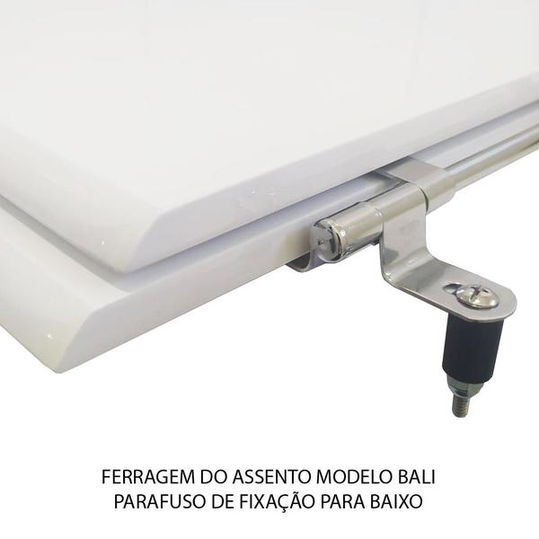 Imagem de Assento Sanitário Bali Mogno Tampa para Vaso Incepa de Madeira Laqueada - SB