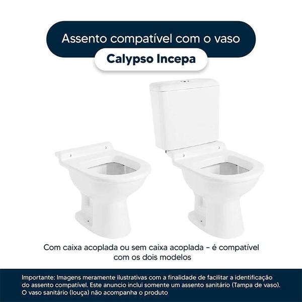 Imagem de Assento Sanitário Calypso Verde Água (Verde Claro) para vaso Incepa Laufen